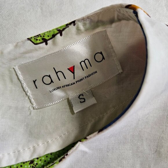 Rahyma Dress S Floral Ethnic Luxury African Print Fashion SS Full Skirt Boho - Picture 3 of 16